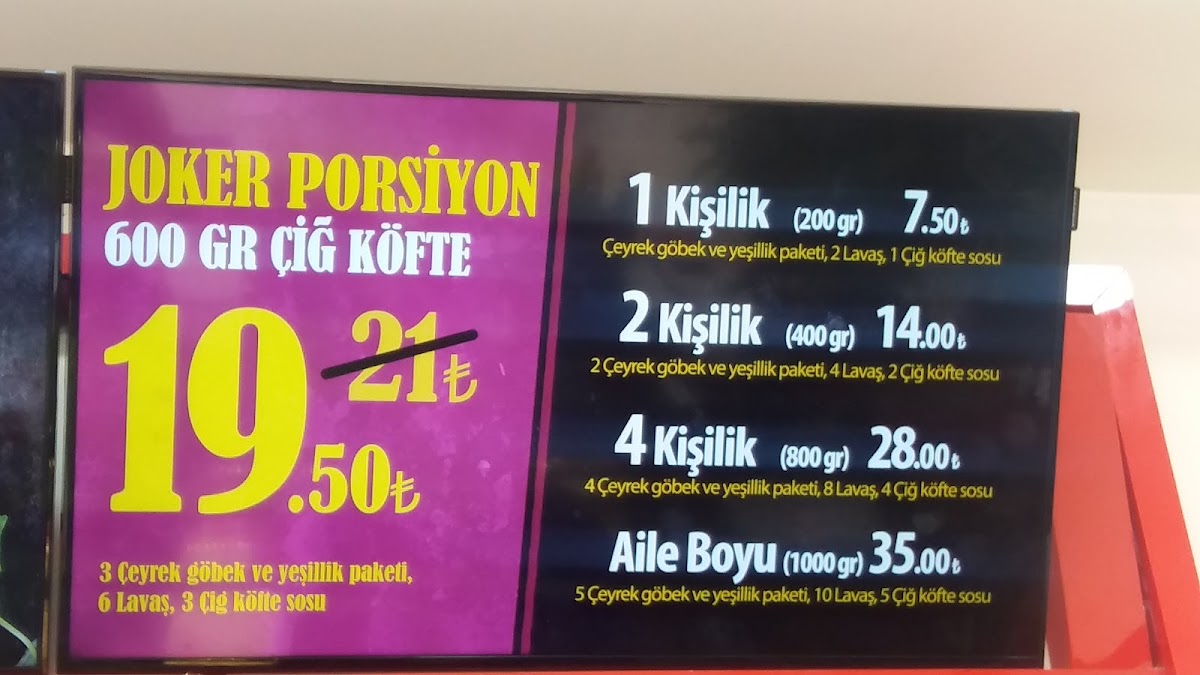 Menu Cigkofte Komagene Umraniye Carsı-3